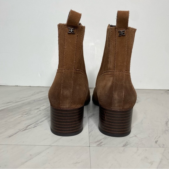 New! Sam Edelman Kaiti Brown Suede Heeled Bootie 7M - Picture 3 of 16